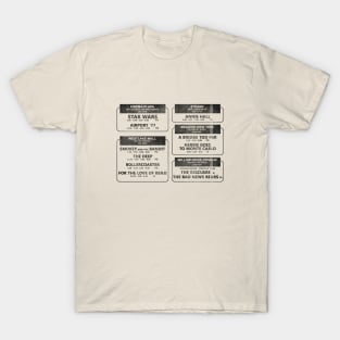 1977 Movie Showtimes (faded) T-Shirt